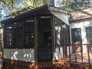 Outside view of a deck after the conversion to an enclosed space